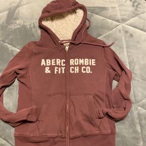 Abercrombie and Fitch fluffy zip up